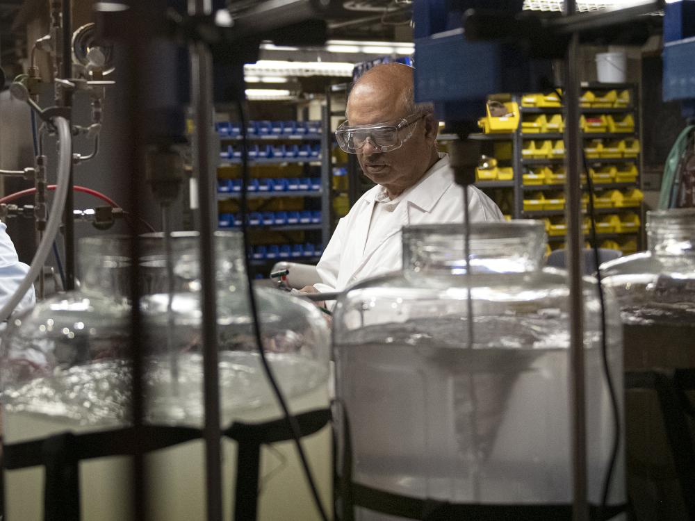 Sarma Pisupati is director of the Center for Critical Minerals at Penn State. The center has received $2.1 million in federal funding to design, build and test a modular pilot-scale research and development unit intended to recover vital rare earth elements and other critical minerals from Pennsylvania streams and other environmental sources.  Credit: Patrick Mansell / Penn State. All Rights Reserved.